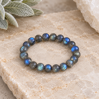 Blue Labradorite Bracelets - 9mm