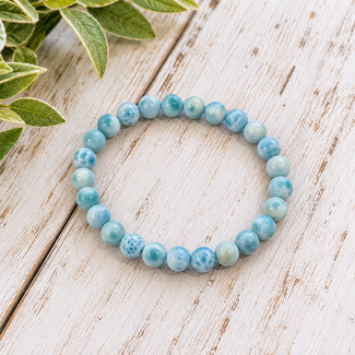 Larimar (Dolphin Stone) Bracelets - 7mm