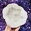 Clear Crystal Quartz Geodes - Large (Pair Set) Rough Raw Natural - 6-8" Already Split Cracked Open