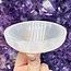 Selenite (Satin Spar Gypsum) Charging Bowls Dishes - 4" Eye Pointed Oval