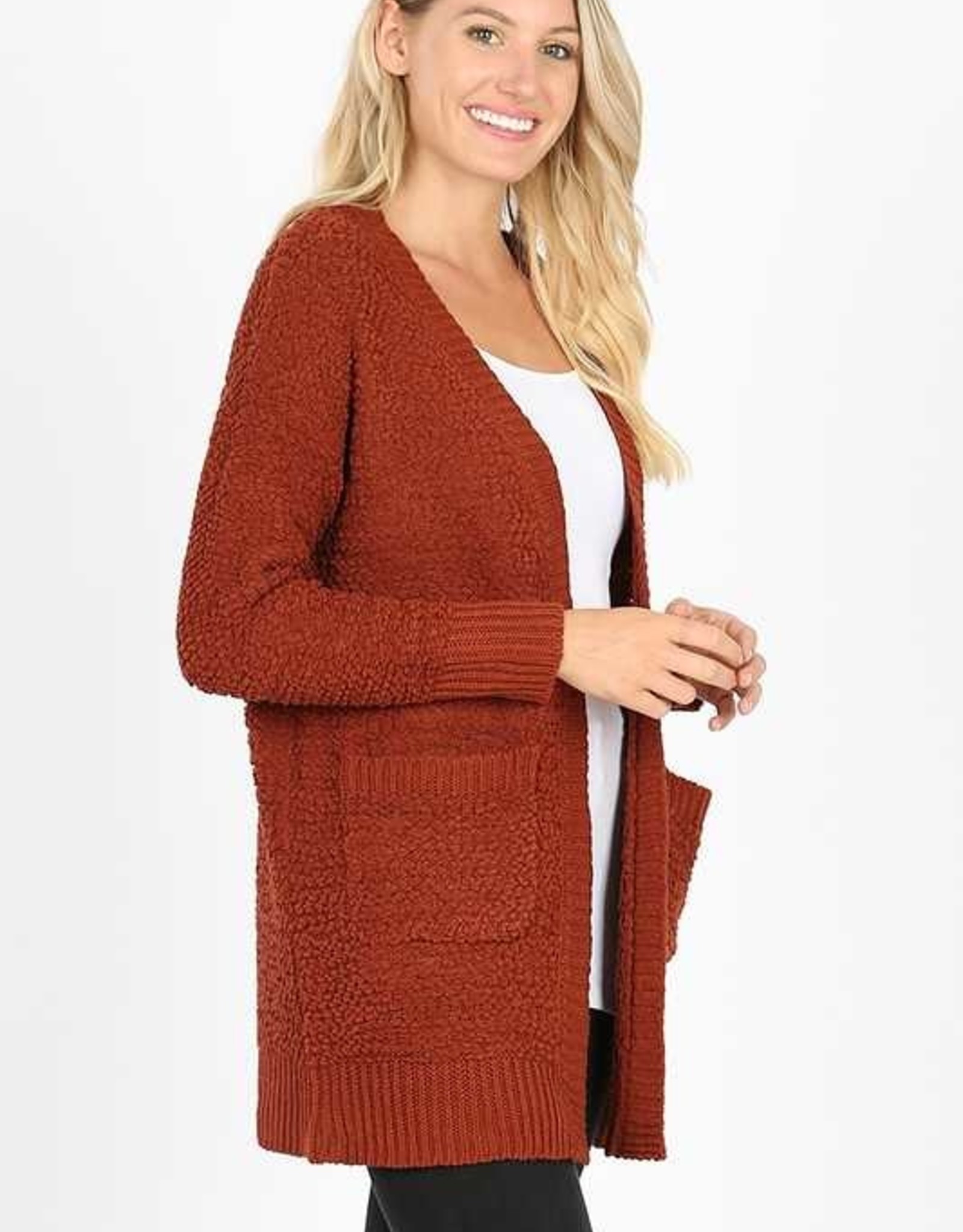 ZENANA POPCORN CARDIGAN