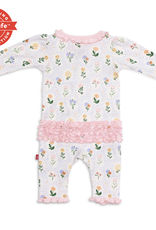 MAGNETIC ME ABBEY RUFFLE ORG COTTON COVERALL
