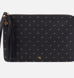 HOBO WAYFARE - BLACK IN PEBBLED LEATHER WITH STARS