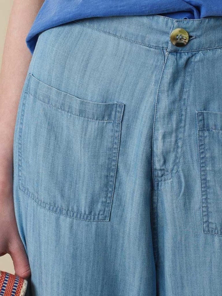 lightweight denim trousers