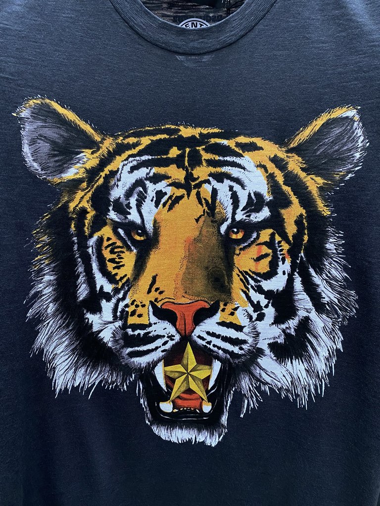 DSQUARED2 S71GD1115 COOL TIGER T-SHIRT GREY