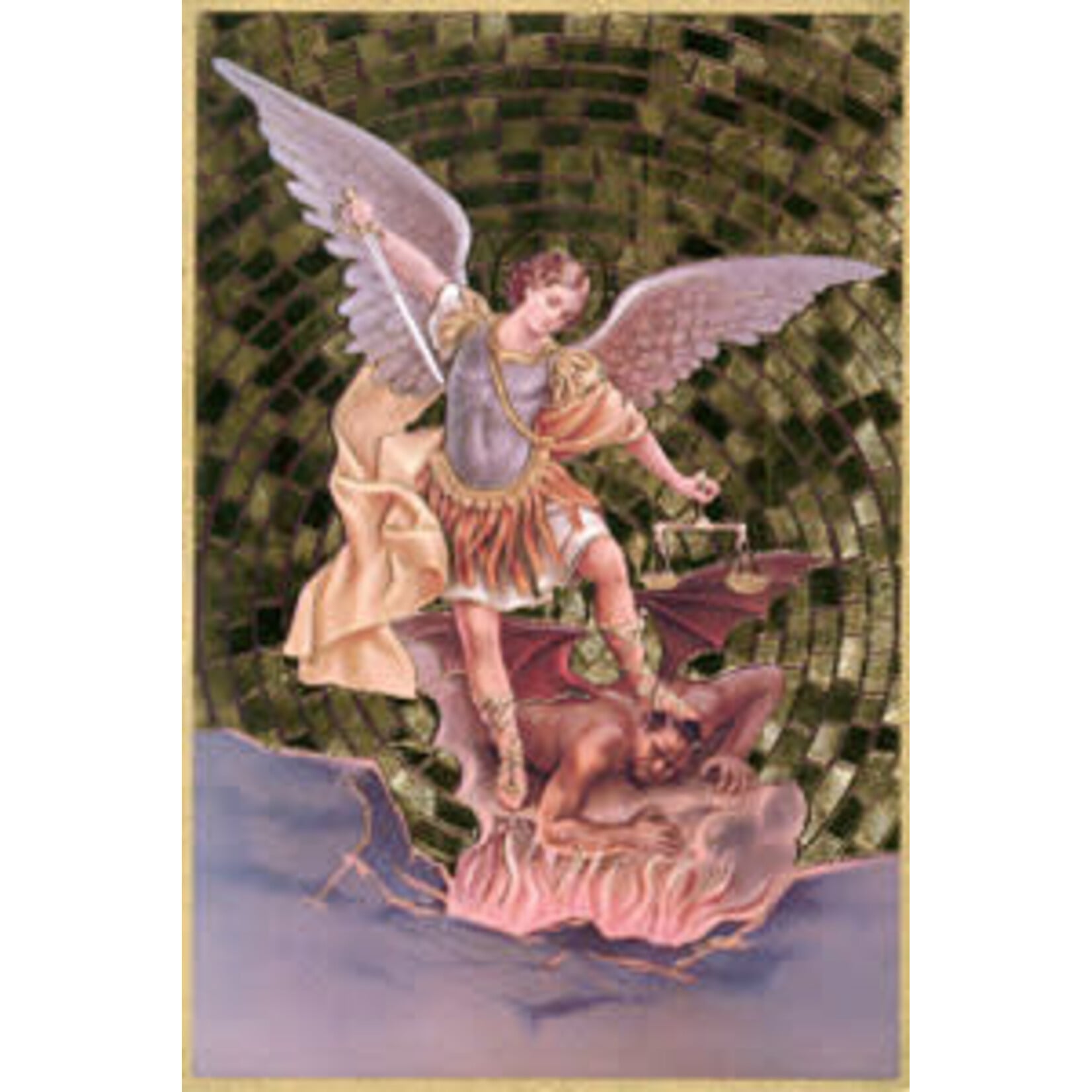 St Michael Mosaic Plaq