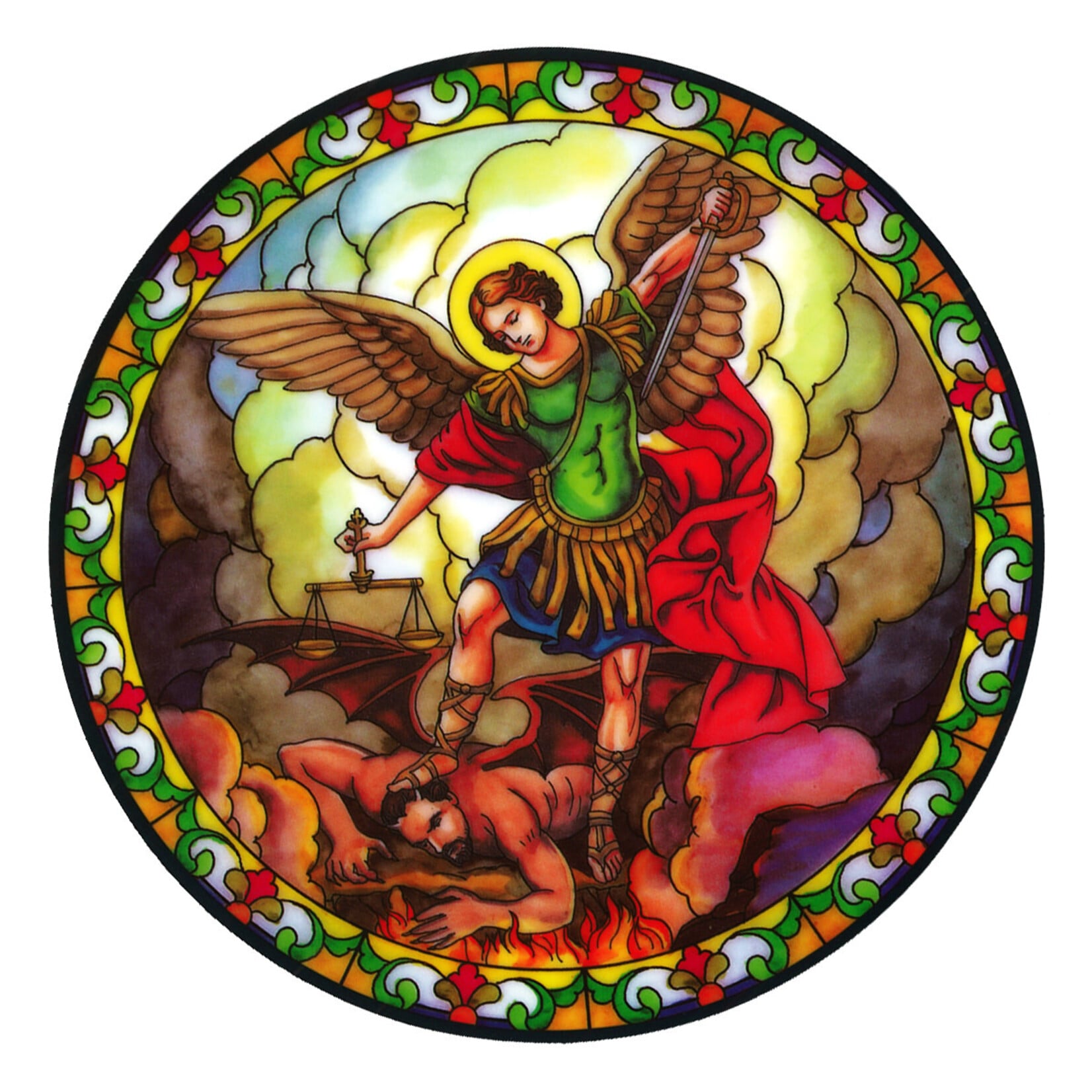 St. Michael Static Sticker