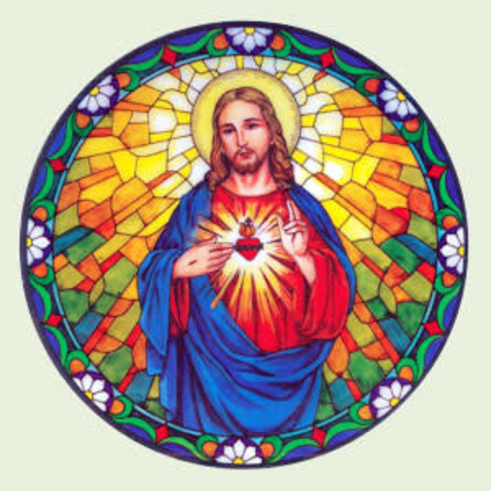 Sacred Heart Static Stkr