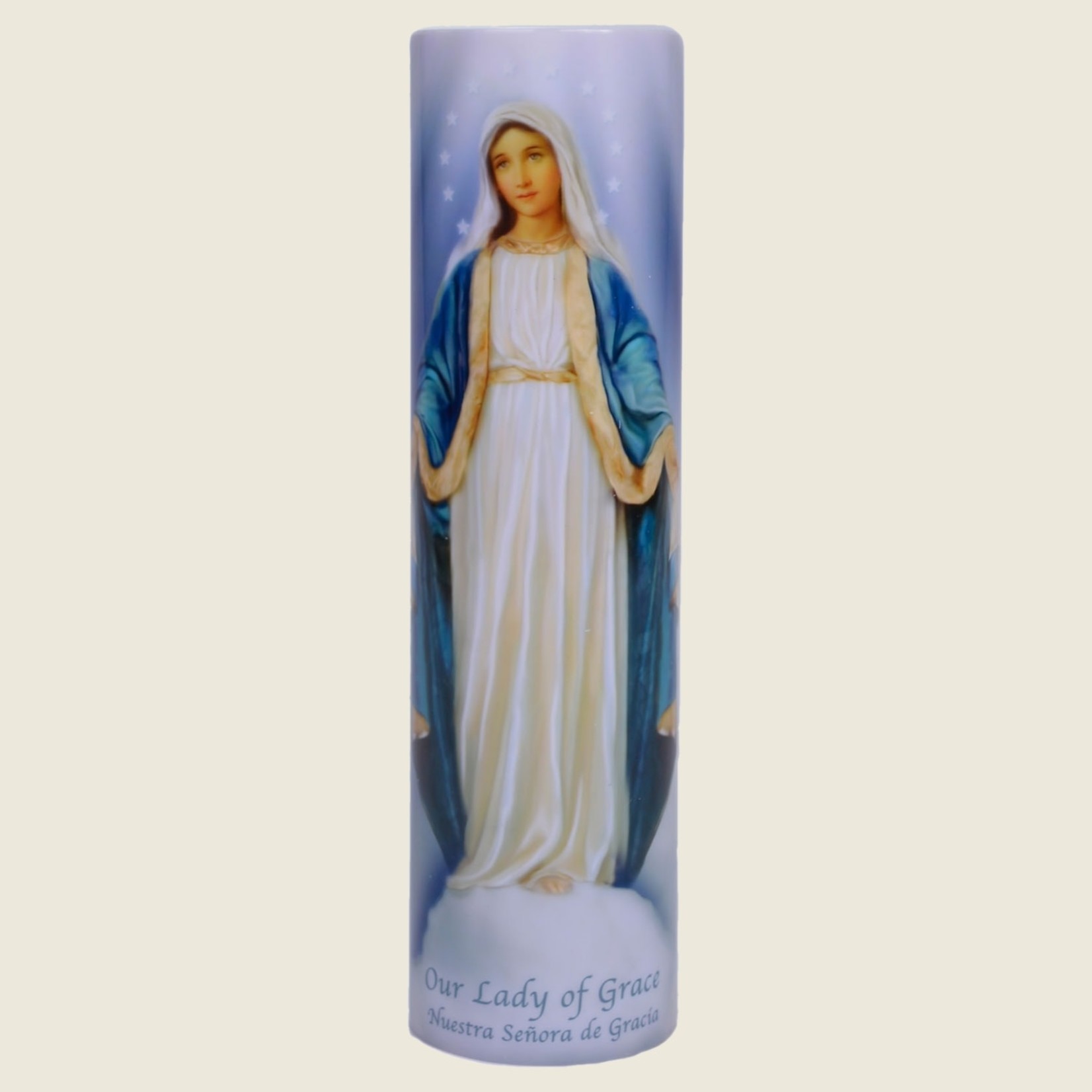 Our Lady Of Grace Battery Operated Candle