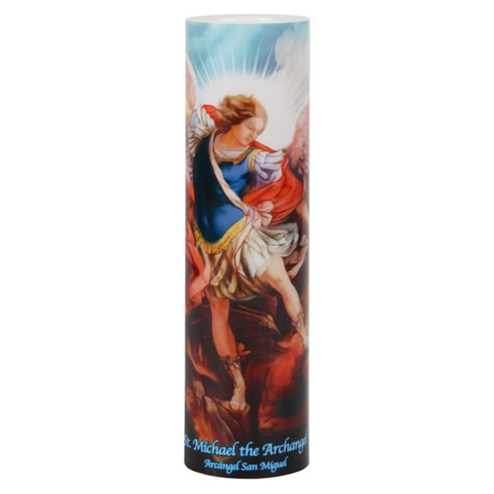 St Michael Battery Operated Candle