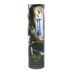 Our Lady Of Lourdes Battery Operated Candle