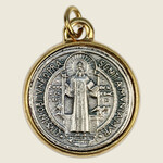 Two Tone St Benedict 1" Medal