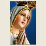 International Pilgrim Virgin Statue Prayer Cards