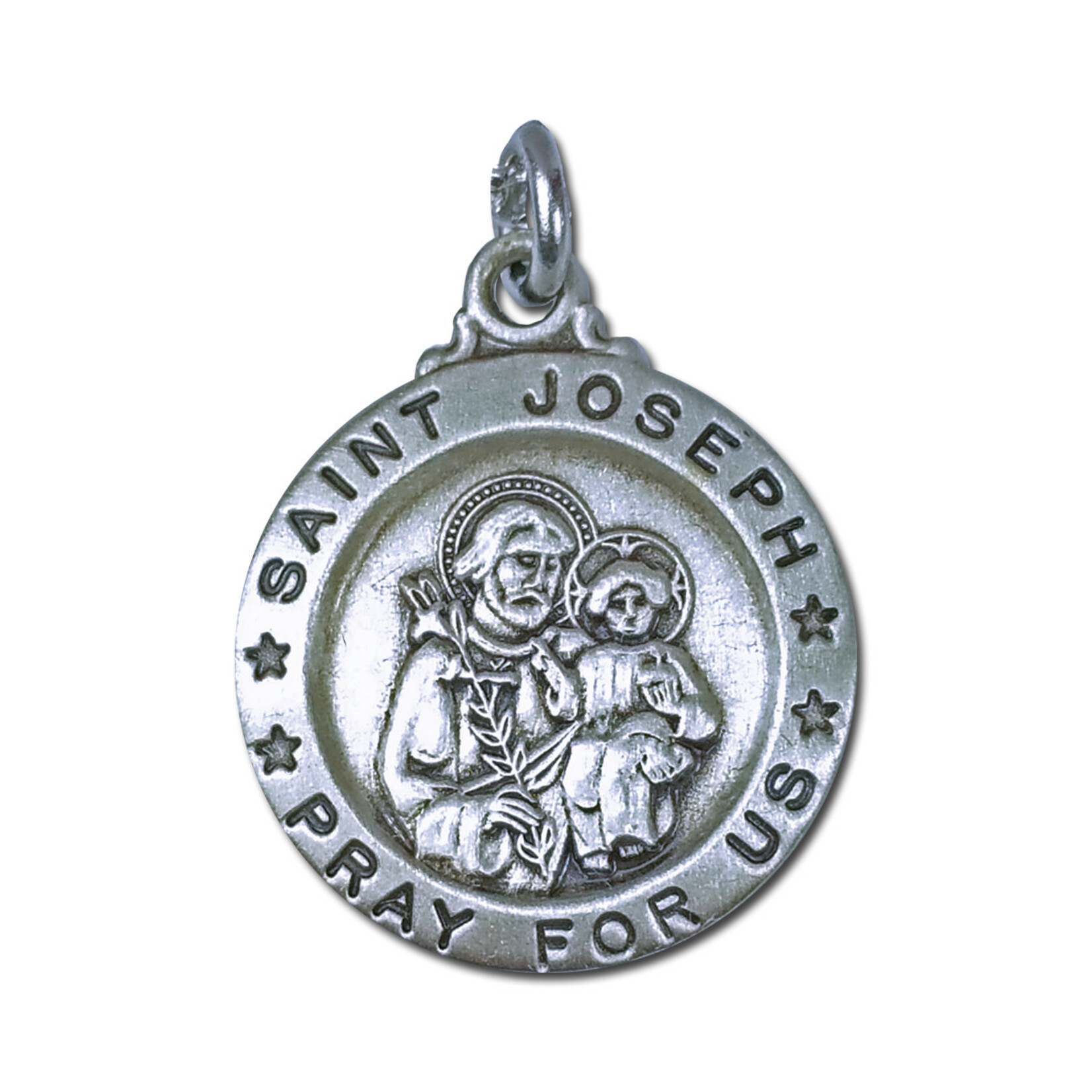 Sterling Silver Sm St Joseph Medal 18" Ch