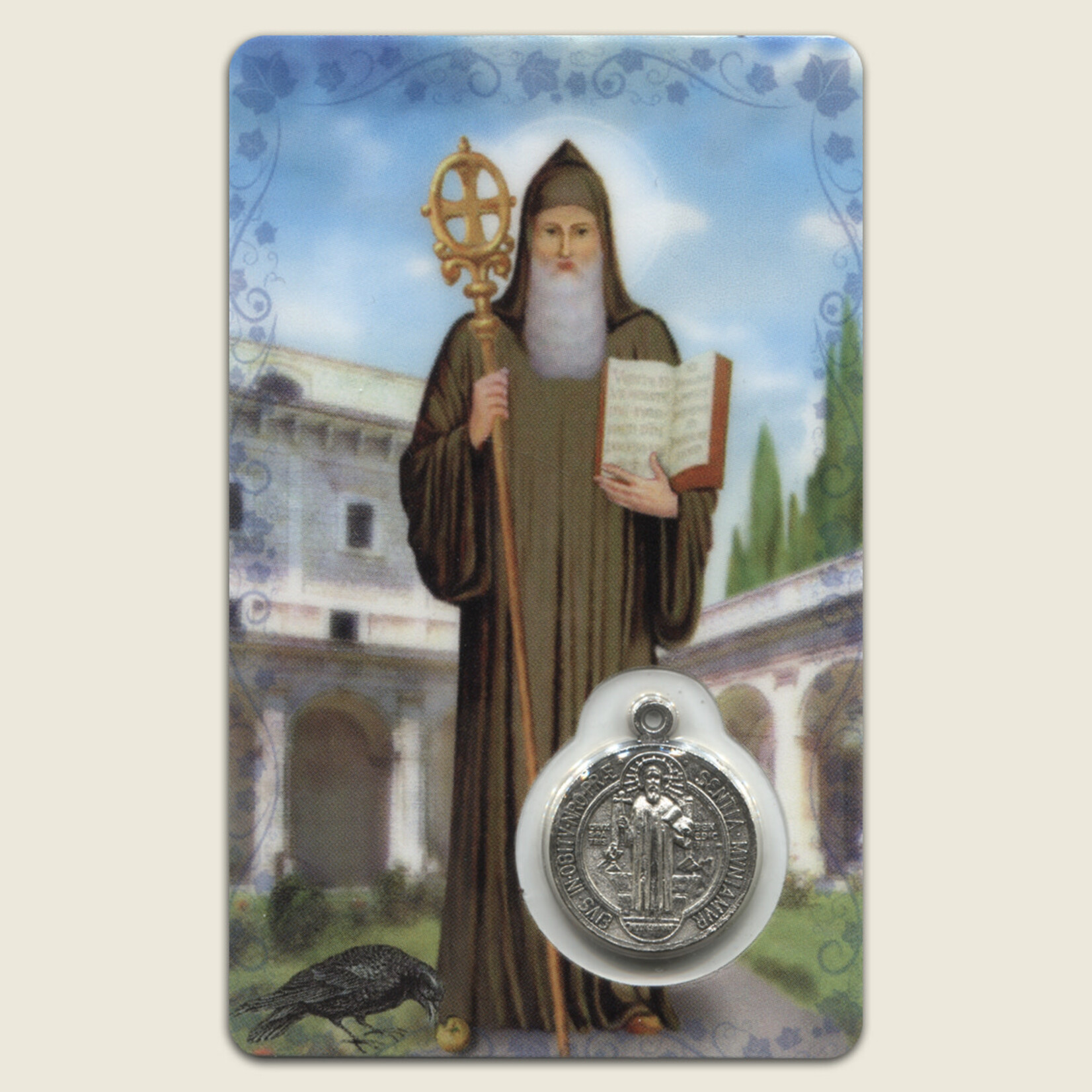PC562SP - Spanish Prayer Card St Benedict