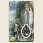 Lady Of Lourdes Prayer Card