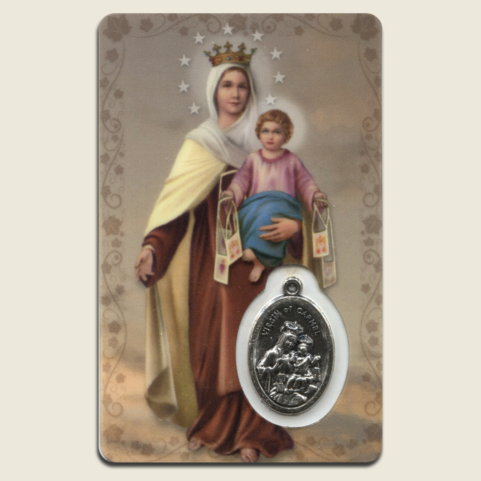 Our Lady Of Mount Carmel Prayer Card