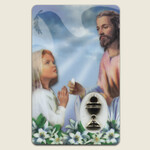 Communion Girl Prayer Card