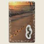 Footprints Prayer Card