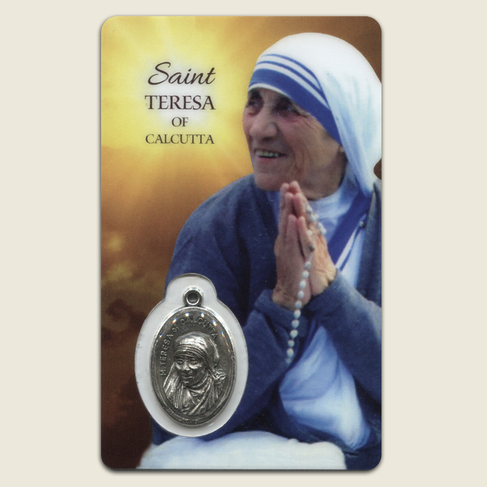 St Teresa Of Calcutta Prayer Card