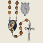 Blue Army Custom Olivewood Rosary