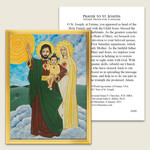 St Joseph Icon Prayer Card