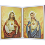 MC02 - Perpetual Mass Card : Sacred Heart & Immaculate Heart (Burgundy Cover)