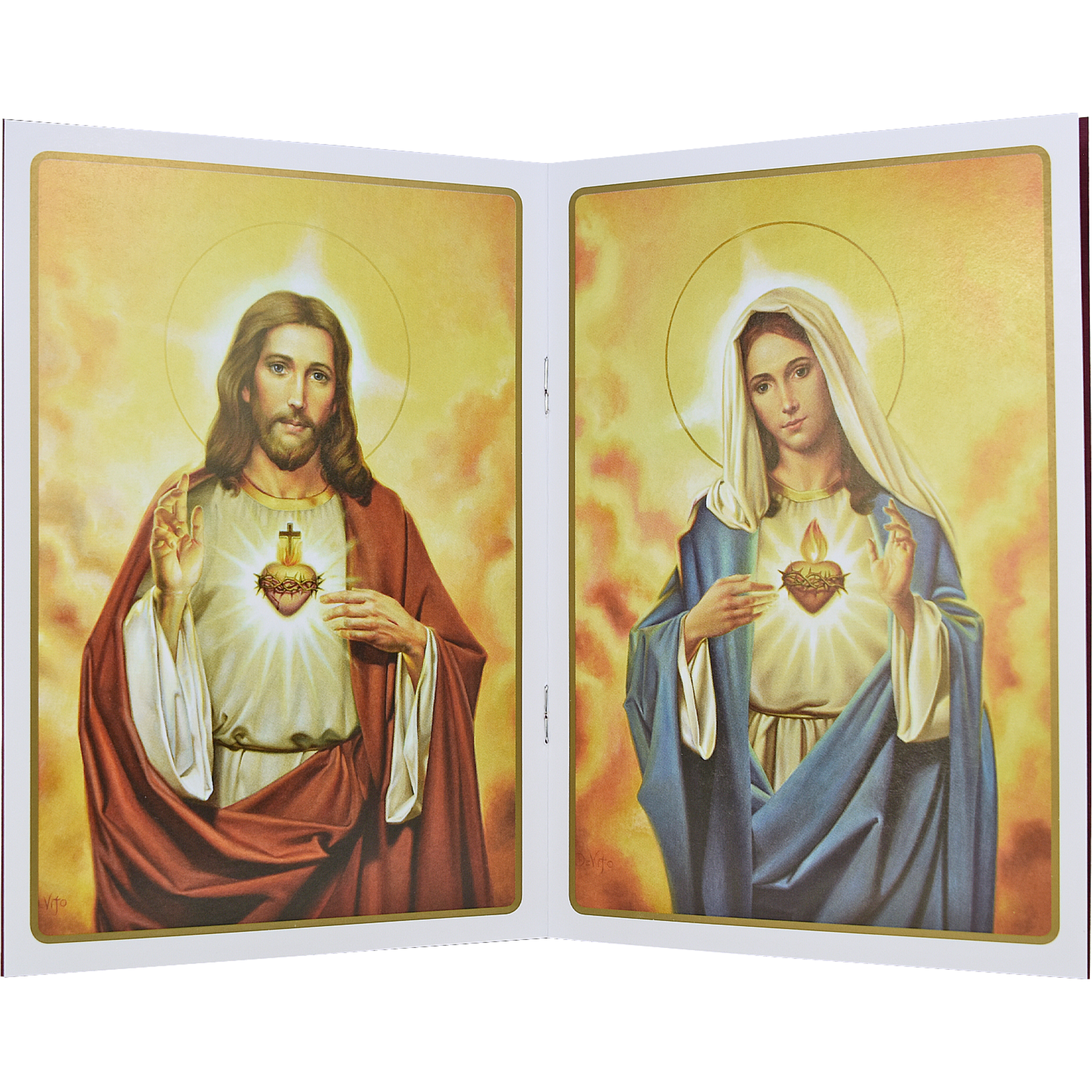 Perpetual Mass Card - Burgundy - Sacred Heart & Immaculate Heart