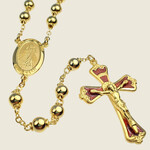 Divine Mercy Gold over Sterling Silver Rosary