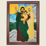 YOSJP6X8 - St. Joseph Icon Wood Plaque