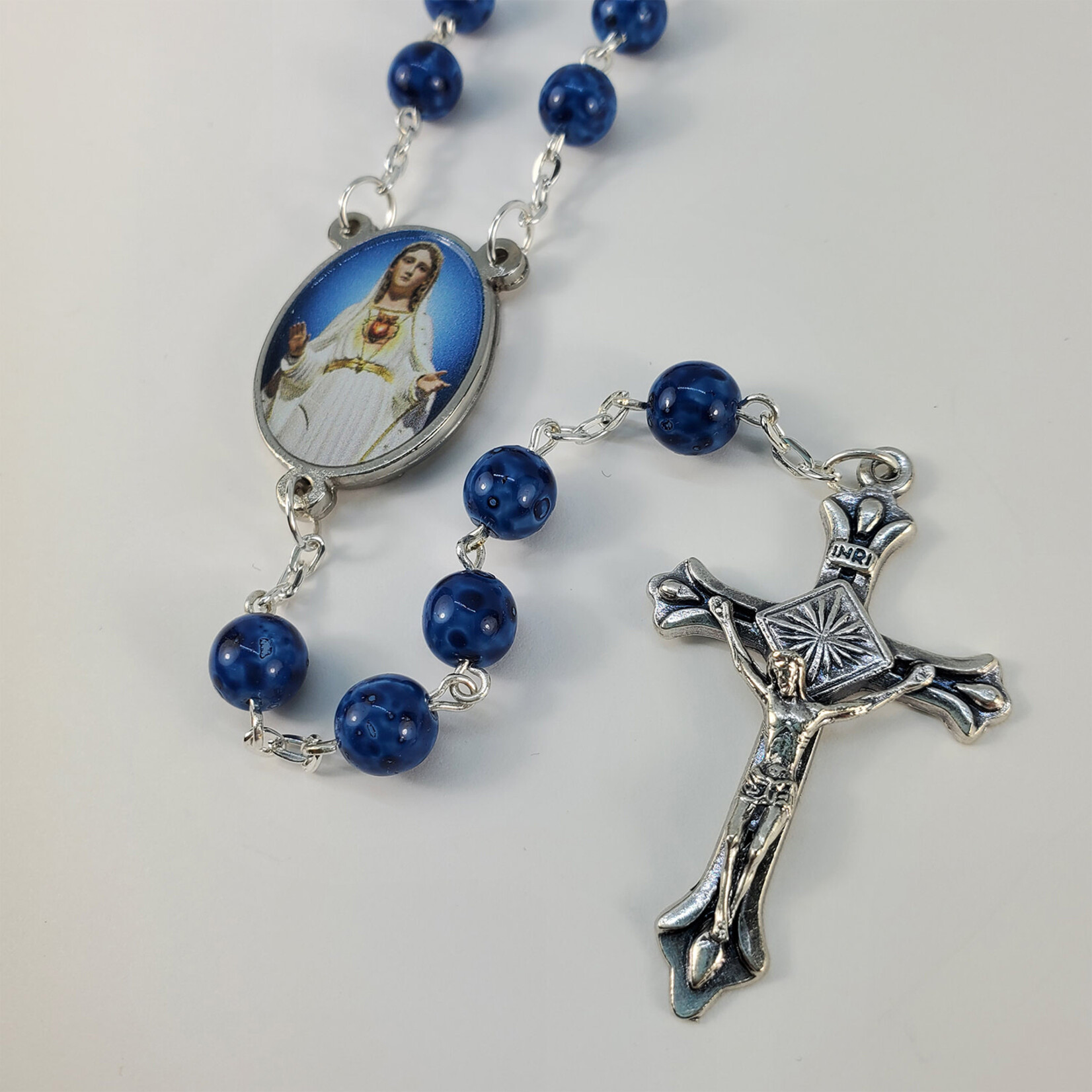 Custom Blue Bead "Year of Hope" Rosary