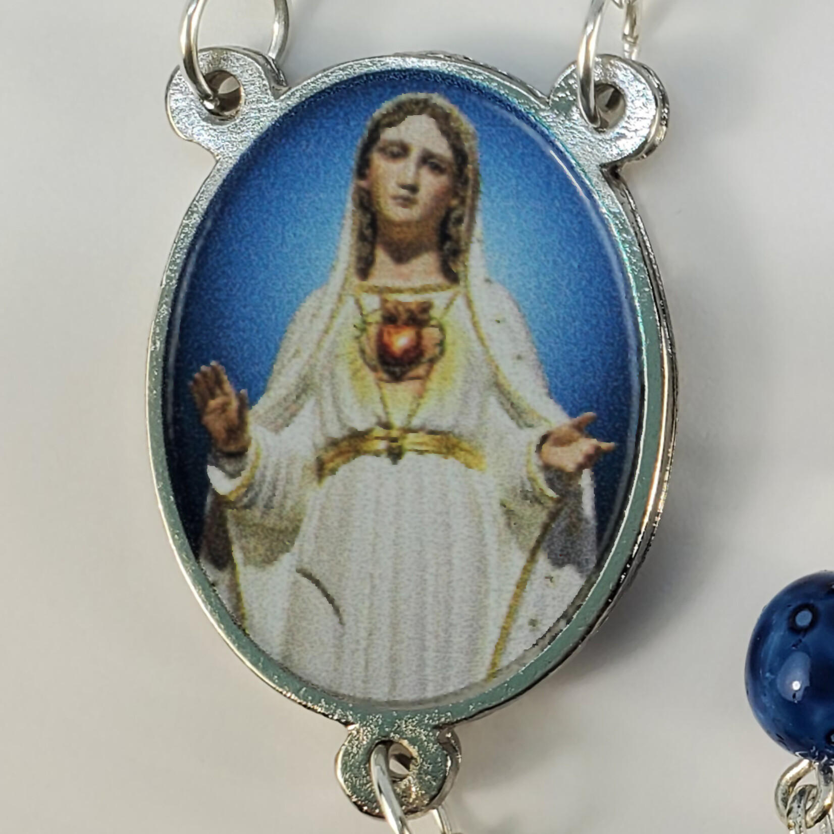 Custom Blue Bead "Year of Hope" Rosary