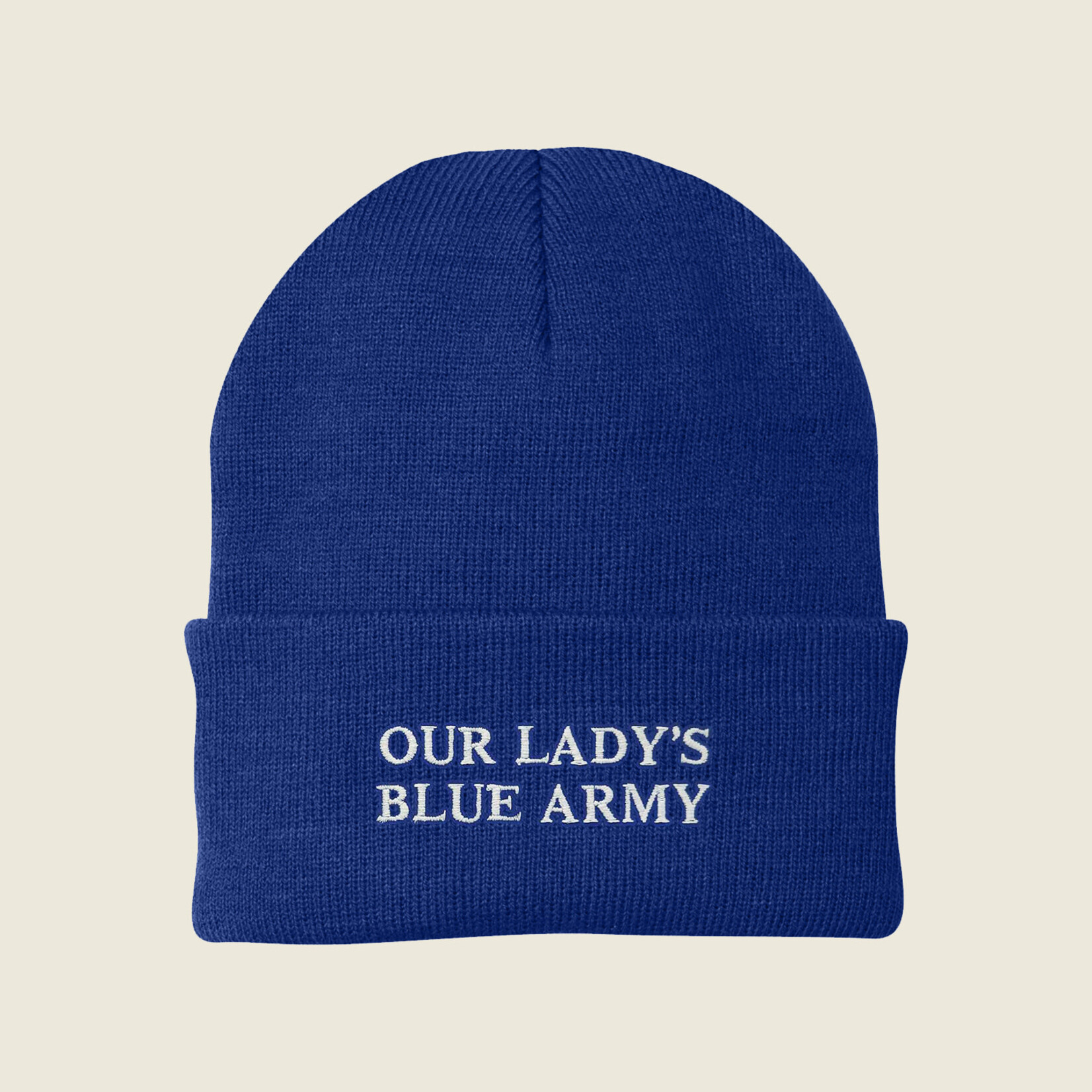 Blue Army Knit Hat
