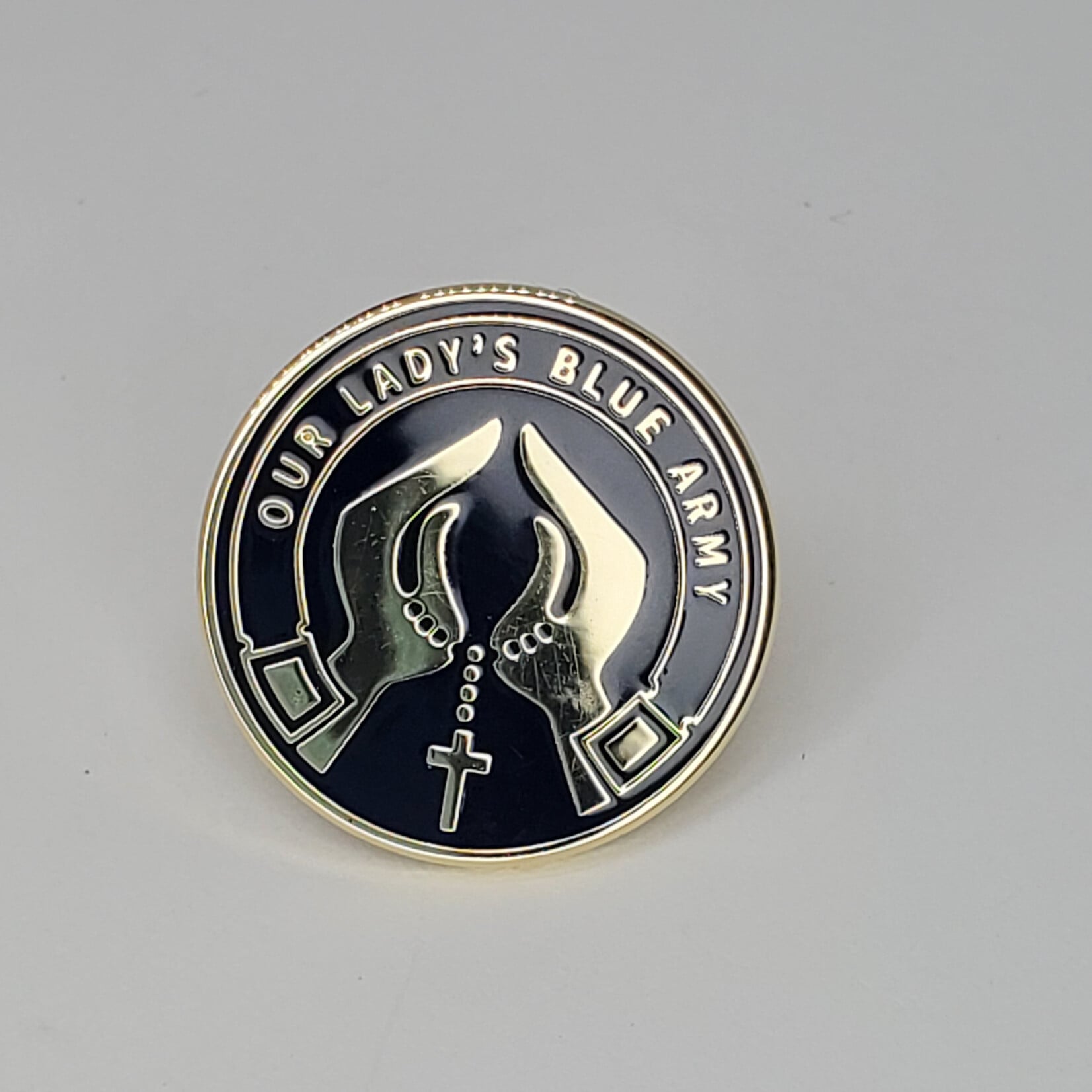 3/4" Enamel Blue Army Lapel Pin