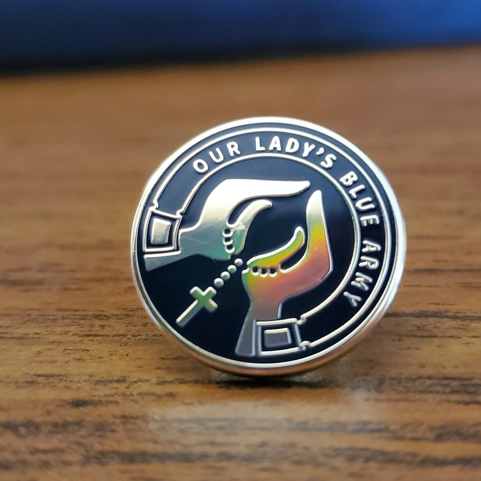 3/4" Enamel Blue Army Lapel Pin