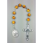 89C - PIO CHAPLET RED GLASS BEAD