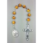 Padre Pio Chaplet Red Glass Bead