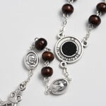 Z-PIOWD - PADRE PIO WOOD RELIC ROSARY