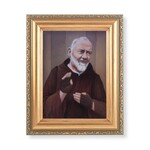 862-522 - Gold/Framed Padre Pio Print 8.25 x 10.25
