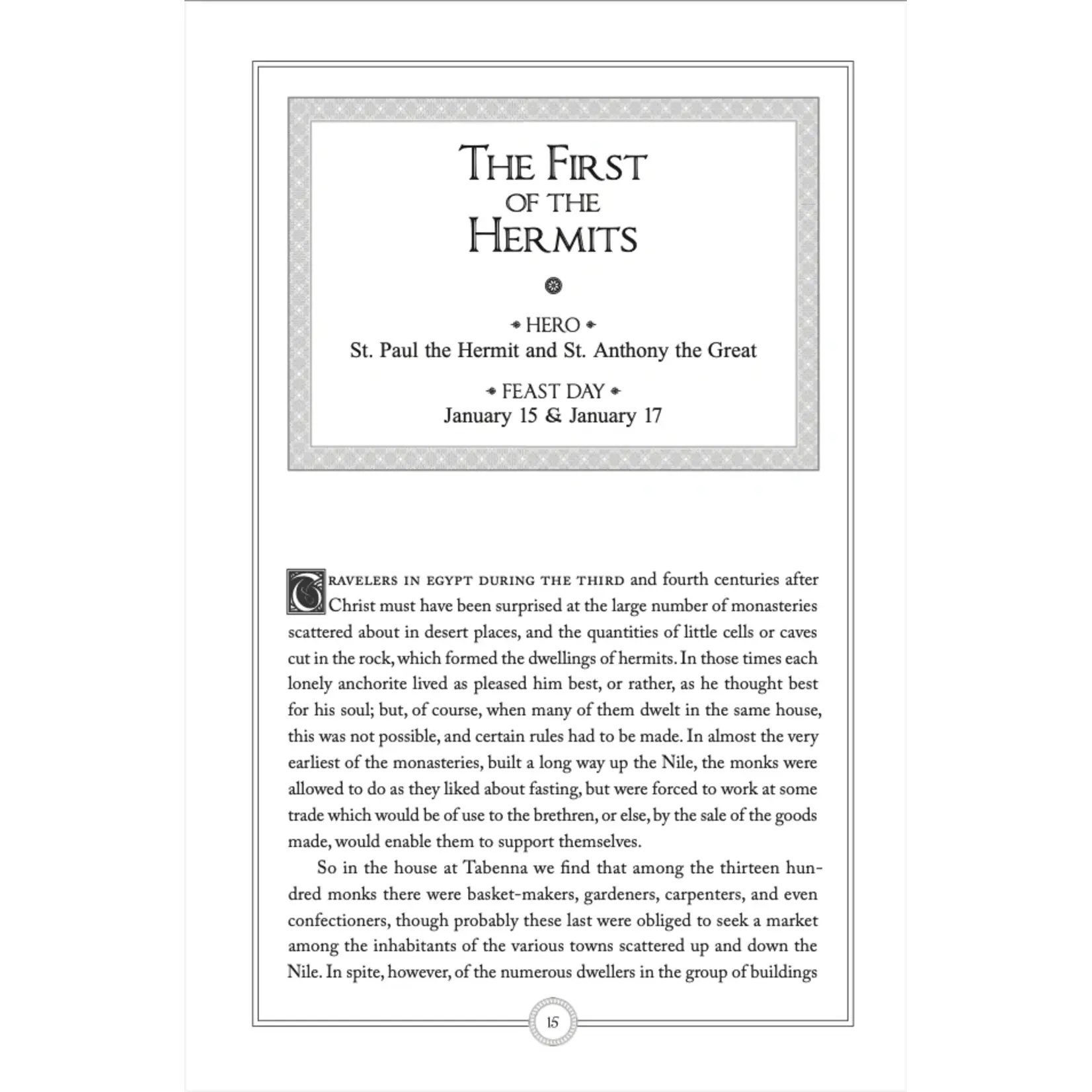 The Book of Saints and Heroes (Voyage)