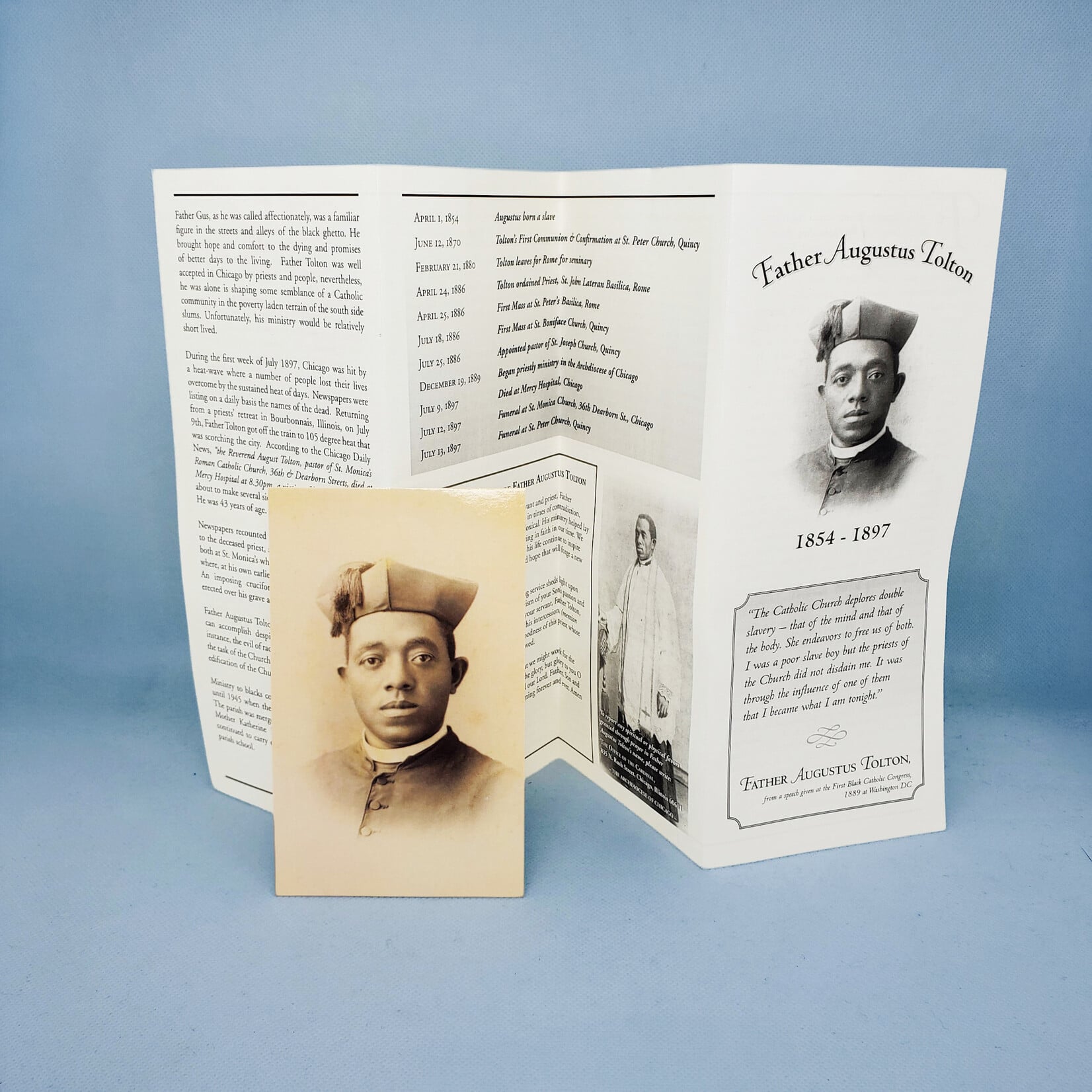 Fr. Augustus Tolton Pamphlet and Prayer Card