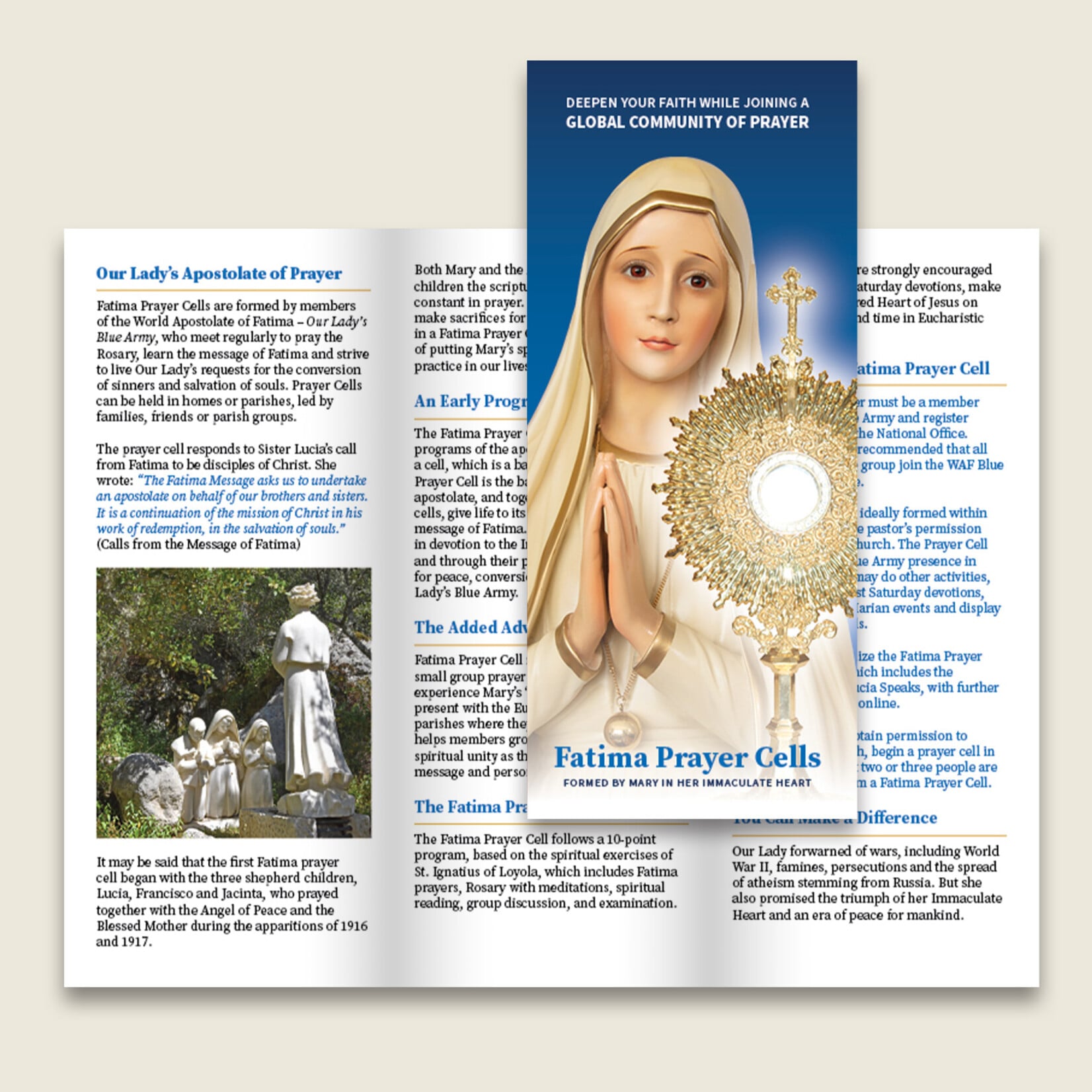 Fatima Prayer Cells Brochure