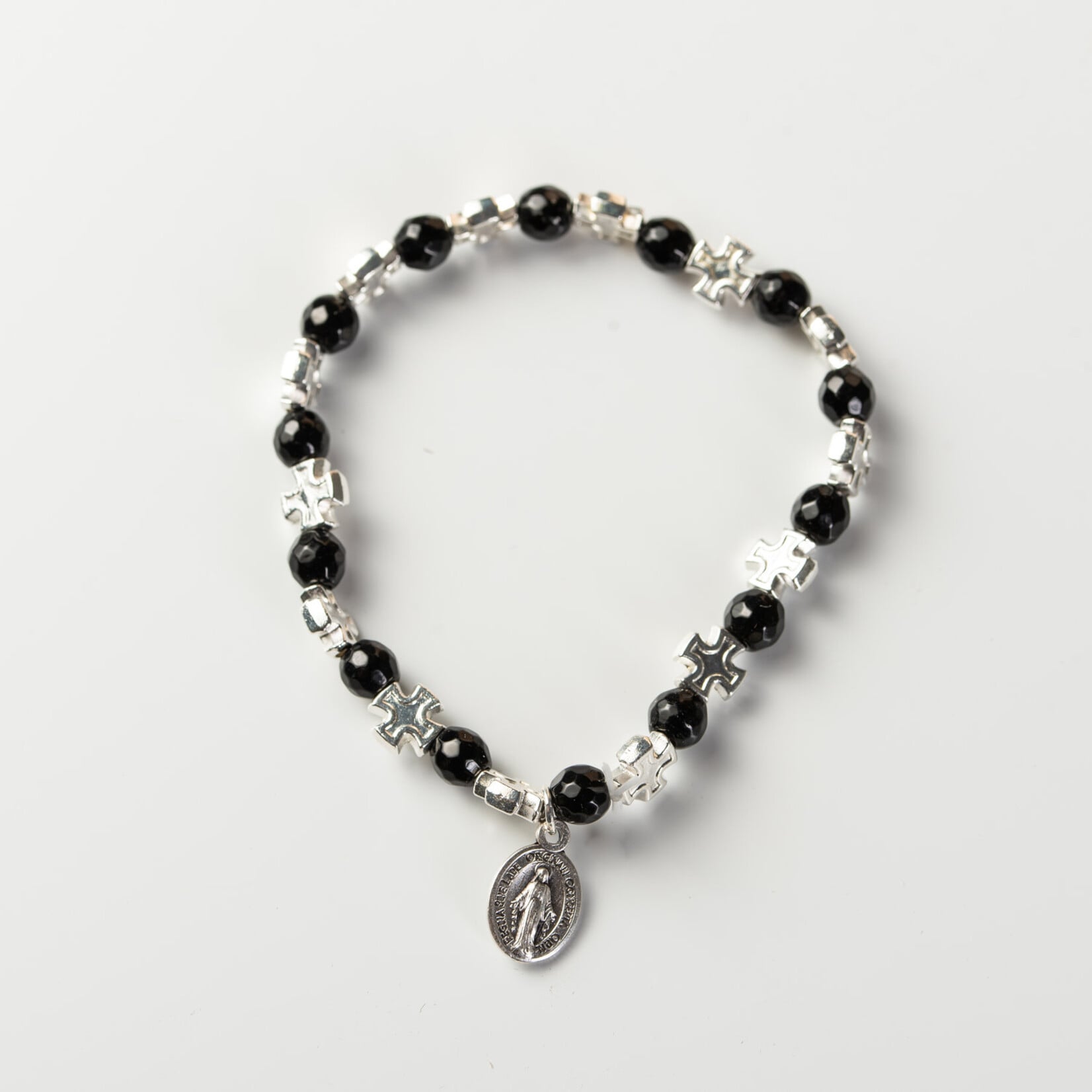 BLACK AGATE ELASTIC BRACELET