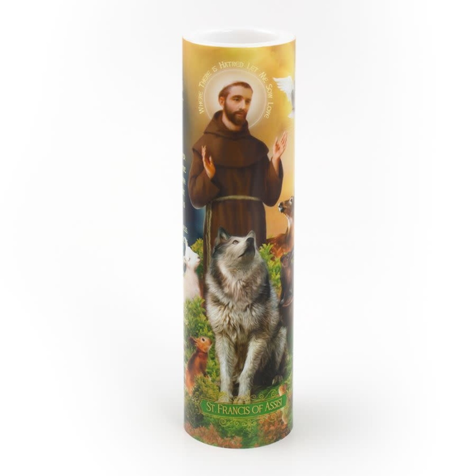 8008 - St Francis Battery Operated Candle(LED)