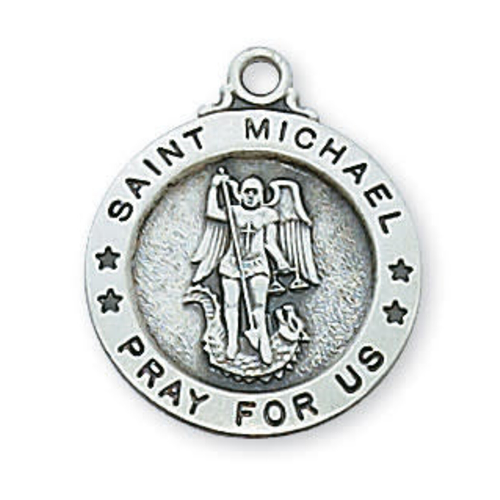 L700MK - SS ST MICHAEL MEDAL 18" CH