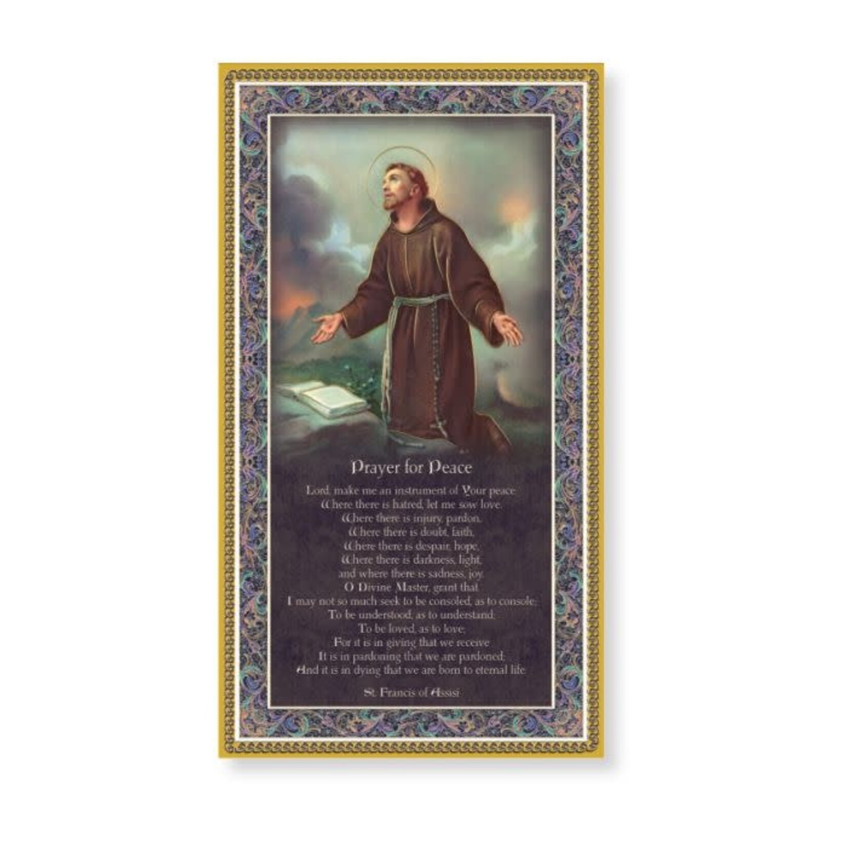5x9" ST FRAN OF ASSISI PLAQUE