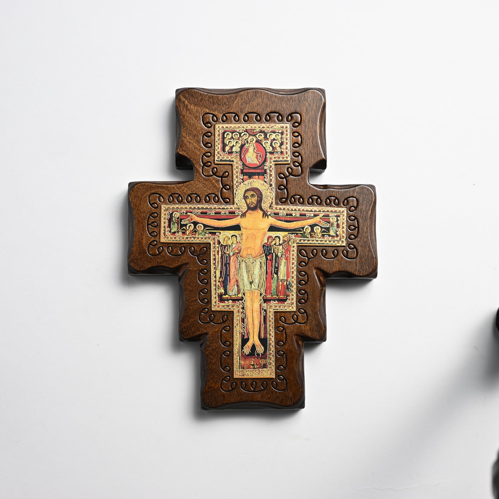 St. Francis  San Damiano Wood Crucifix