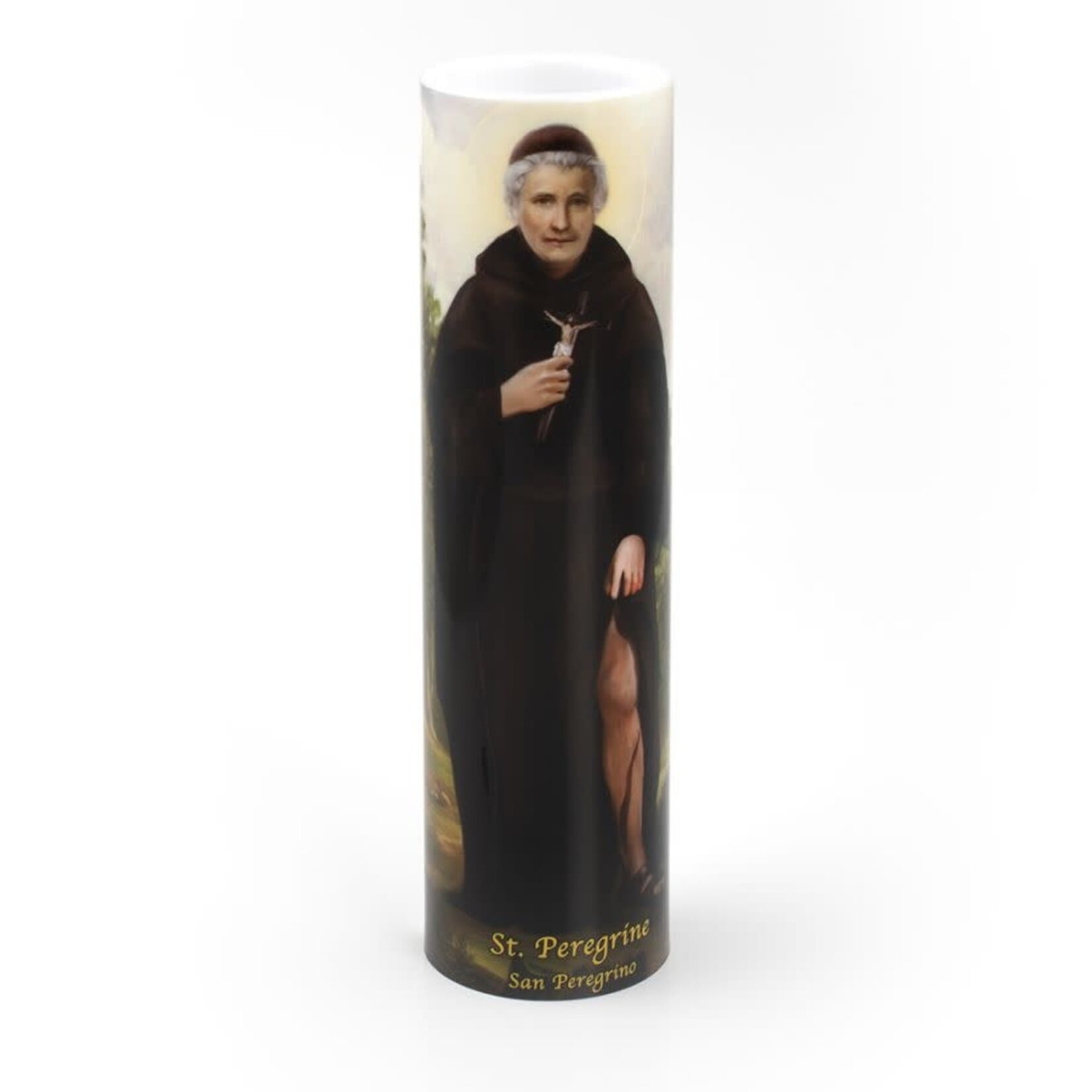 St Peregrine Battery Operated Candle (LED)