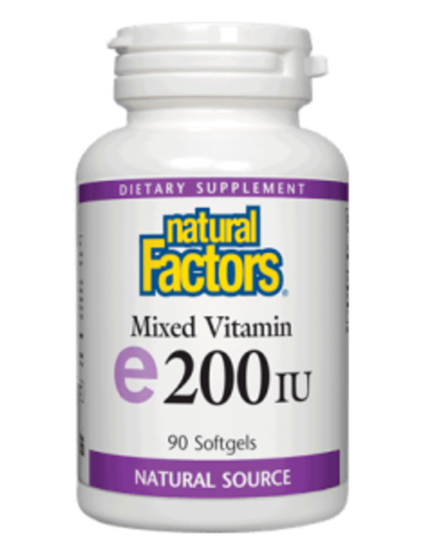 Natural Factors Vit E 200 IU mixed (d-alpha tocopherol) 90/SG