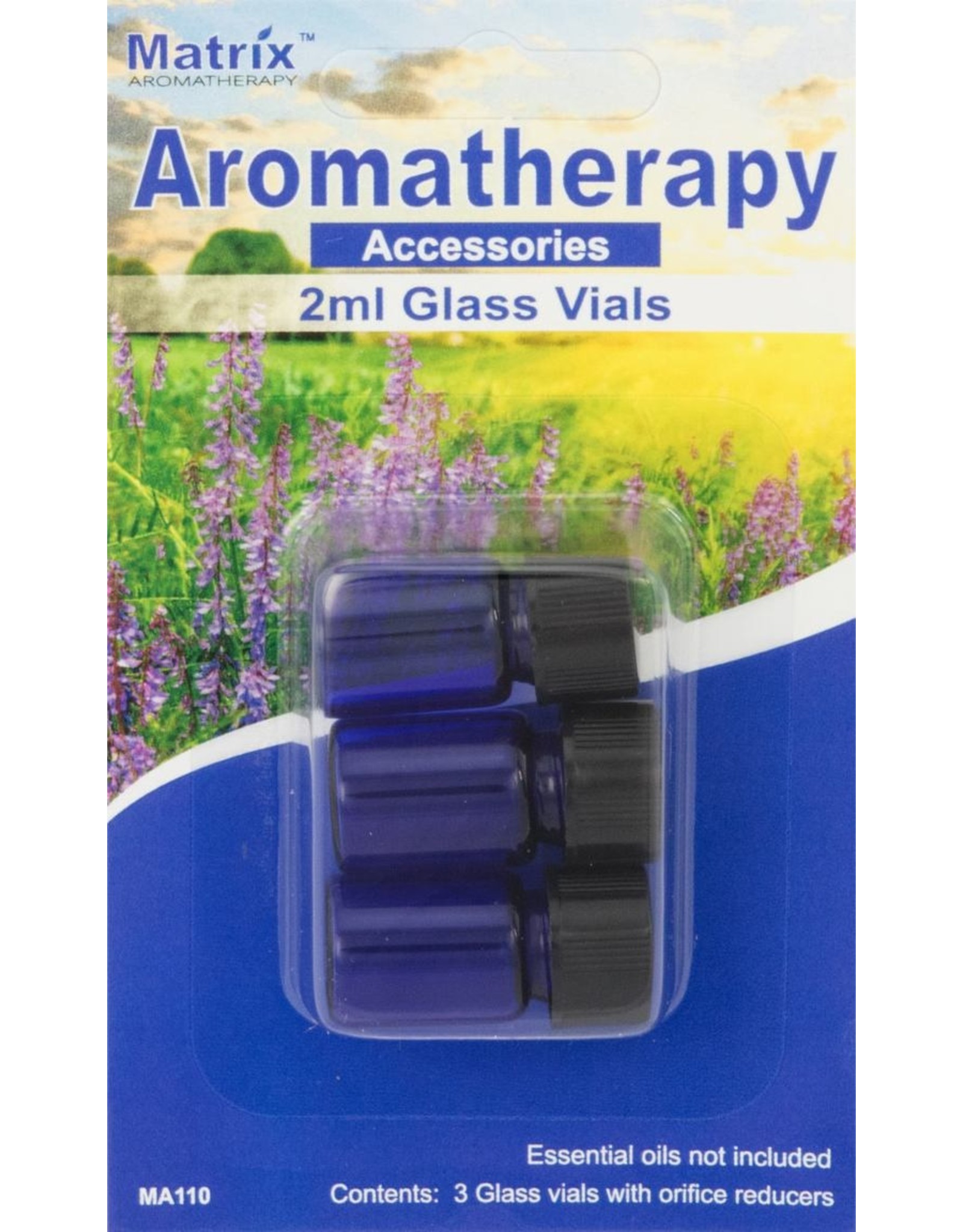 2ml Blue Glass Vials (3pk)